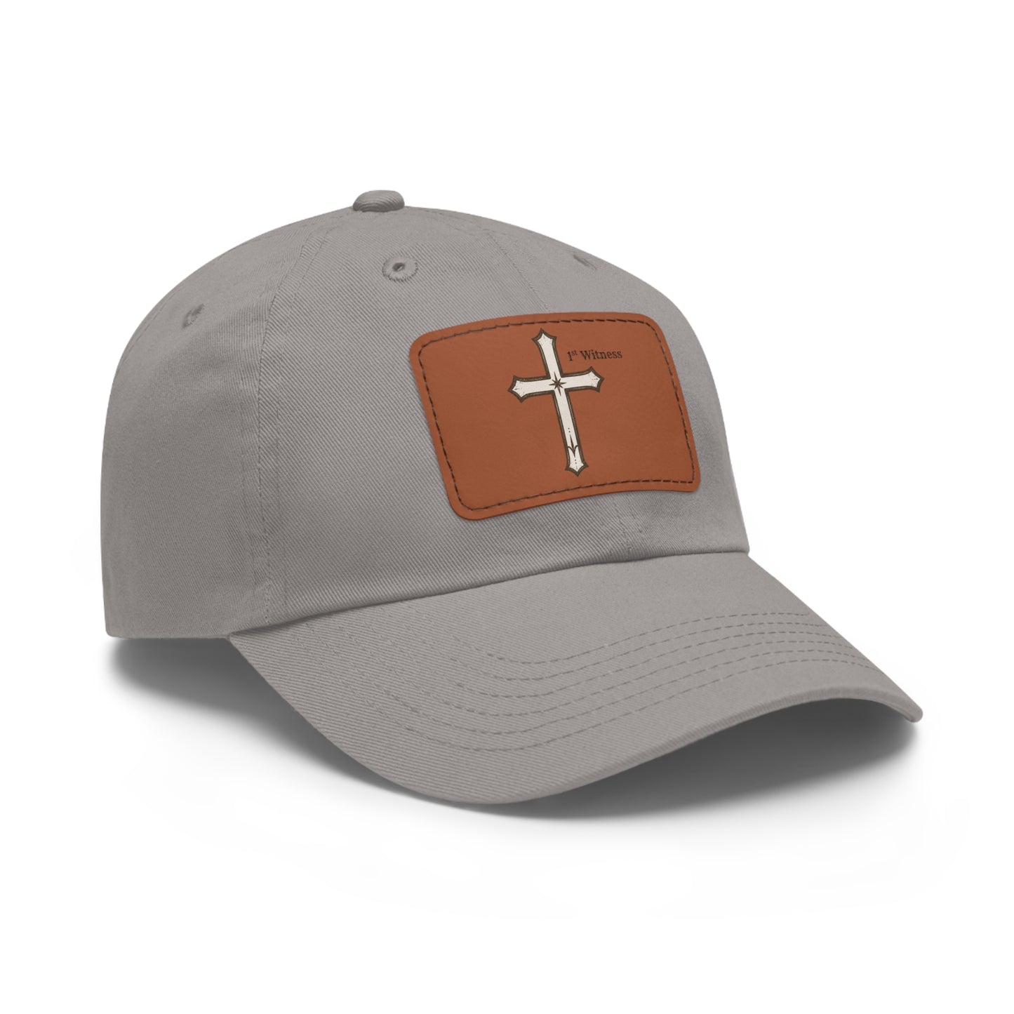 Leather Patch cross Hat — Cross Faith Baseball Cap