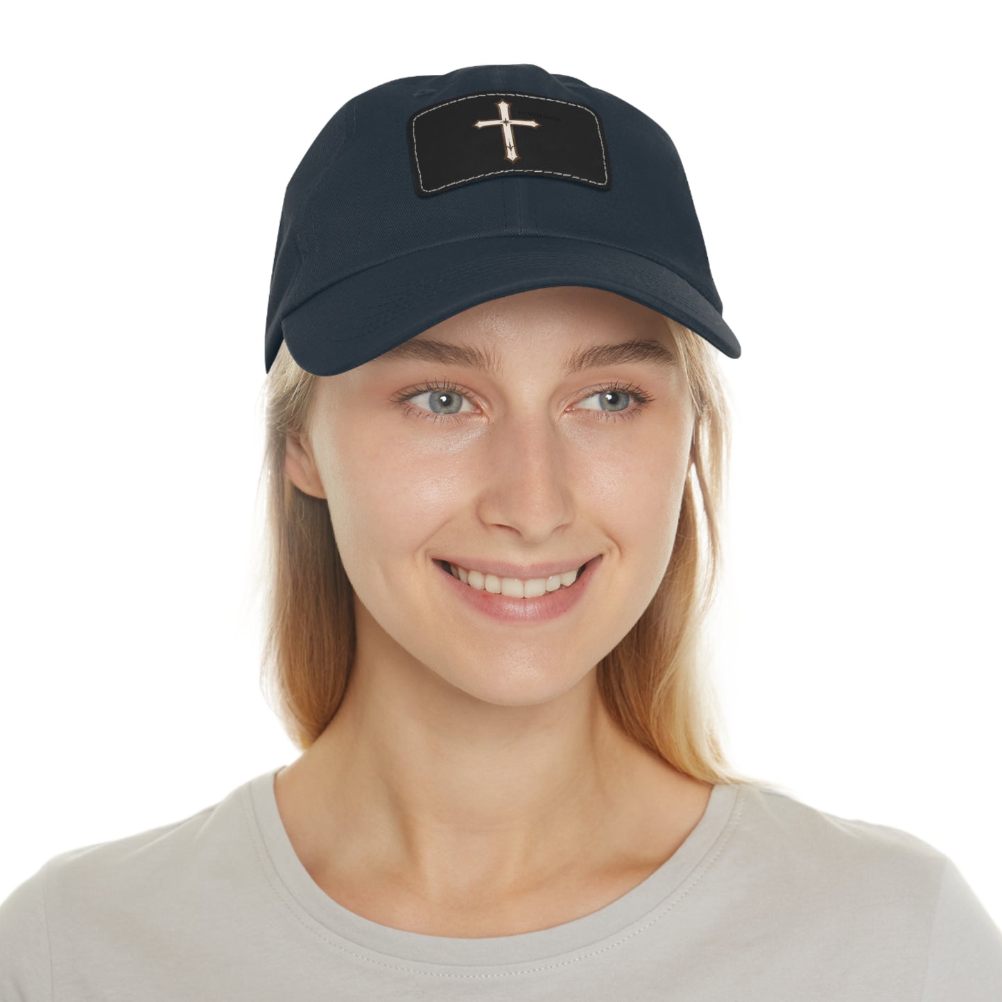 Leather Patch cross Hat — Cross Faith Baseball Cap