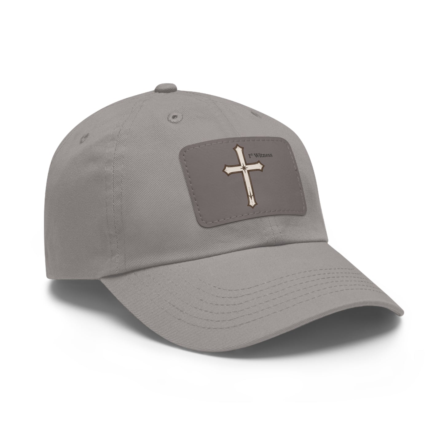 Leather Patch cross Hat — Cross Faith Baseball Cap