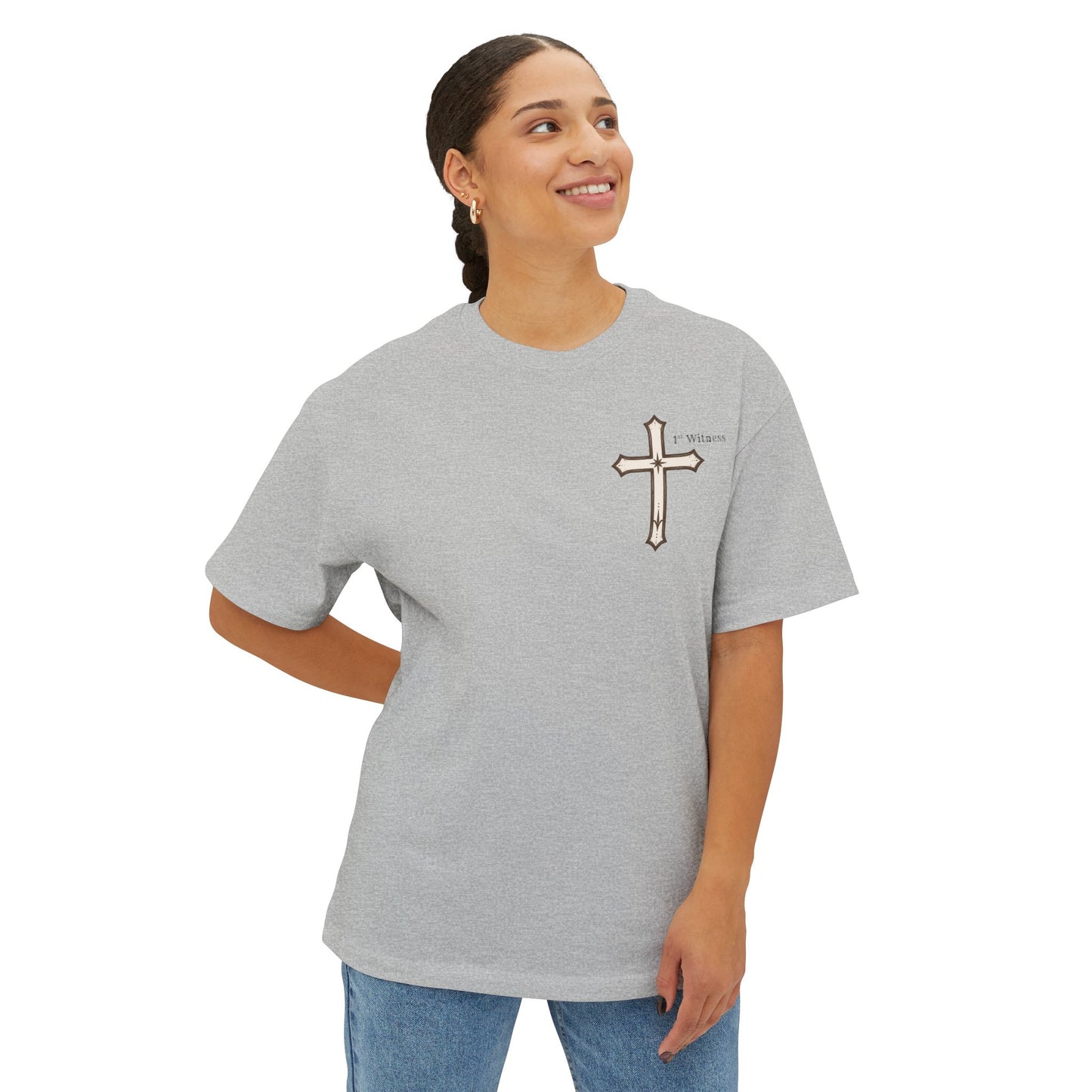 Jesus Prayer Tee — "Lord Jesus Christ, Son of God, Have Mercy on Me" Oversized Shirt