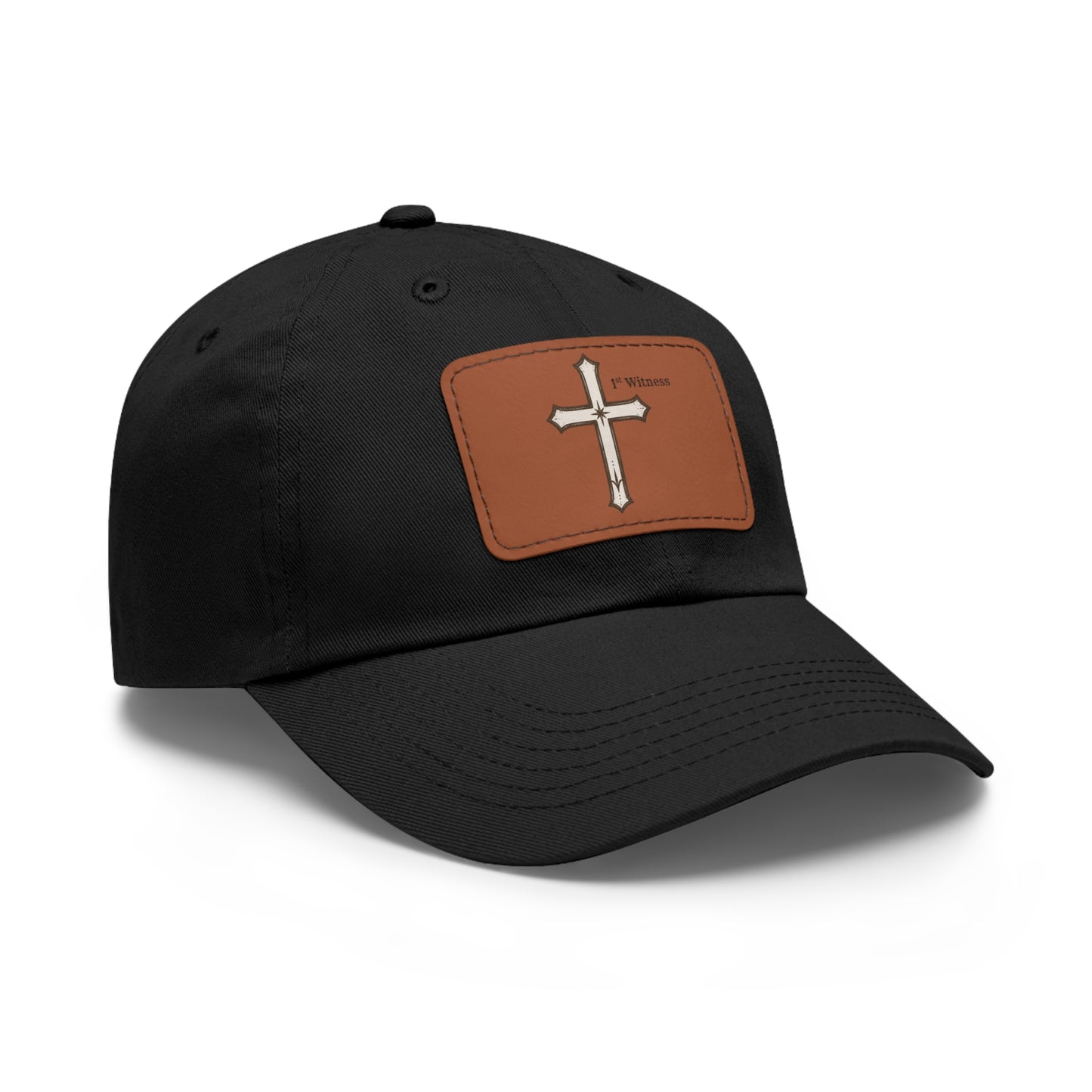Leather Patch cross Hat — Cross Faith Baseball Cap