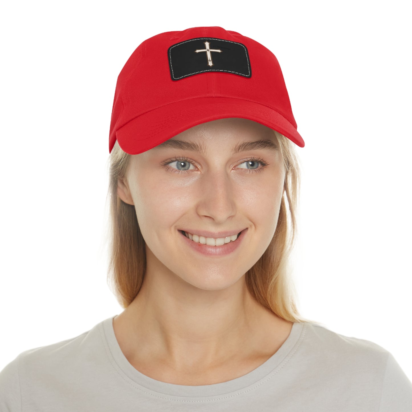 Leather Patch cross Hat — Cross Faith Baseball Cap
