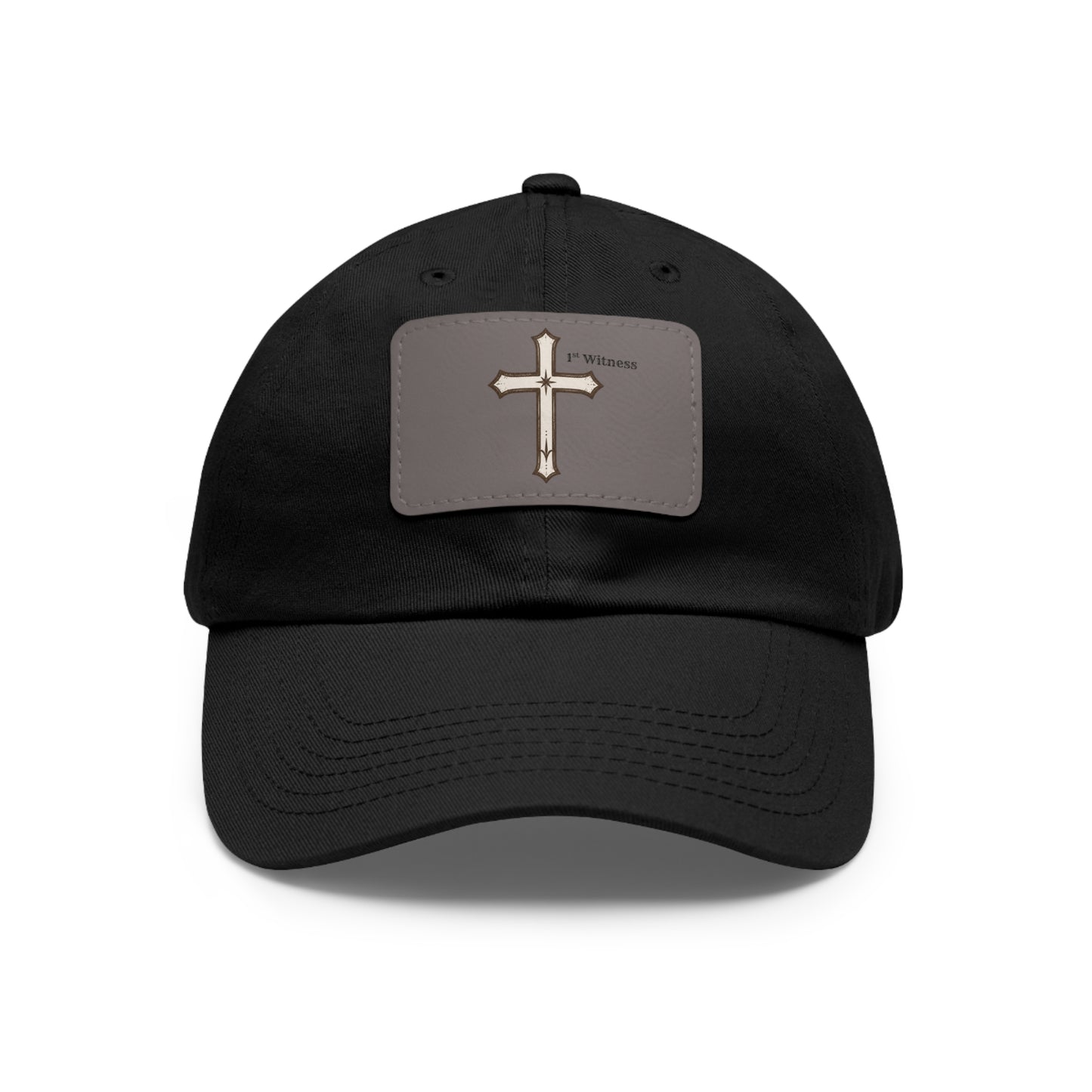 Leather Patch cross Hat — Cross Faith Baseball Cap