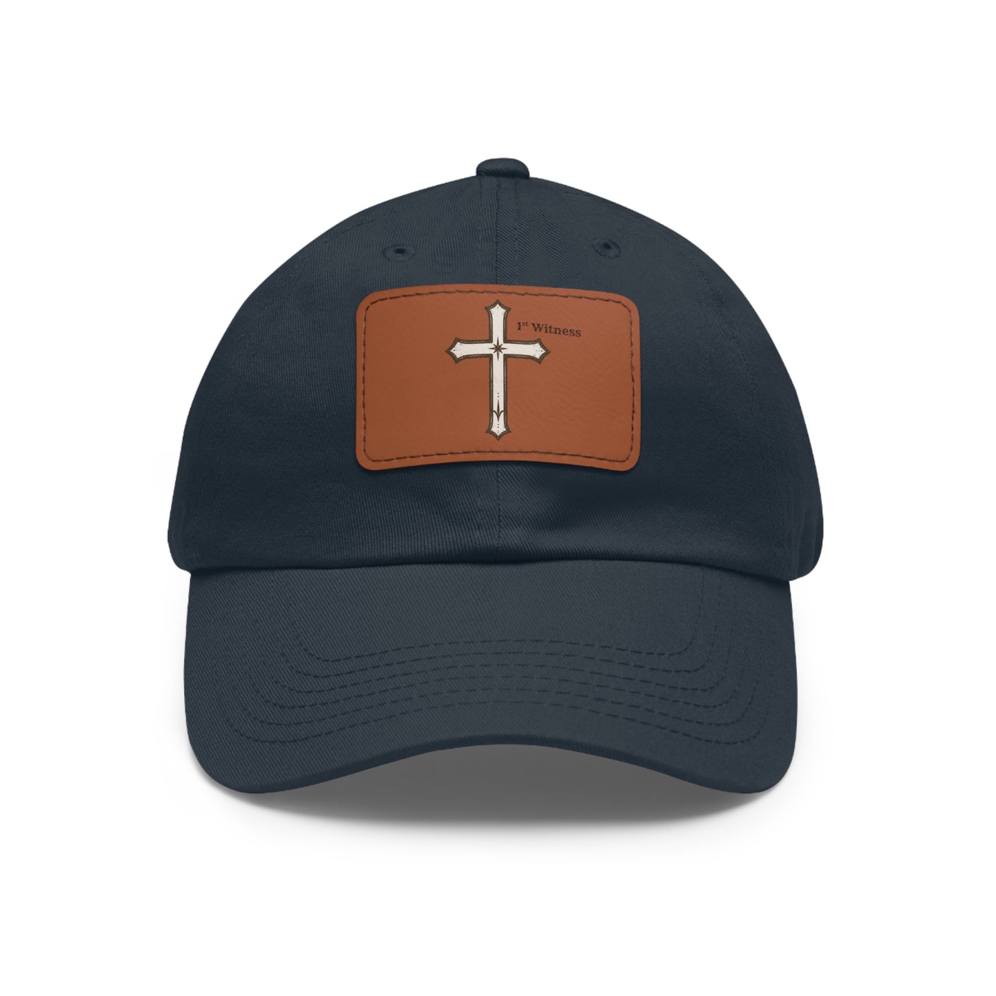 Leather Patch cross Hat — Cross Faith Baseball Cap