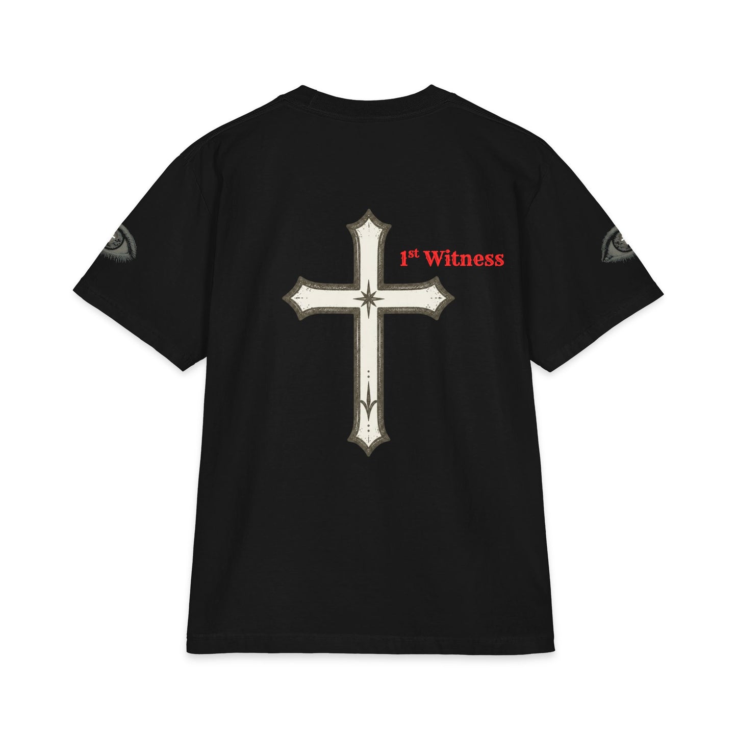 Cross T-Shirt — "1st Witness" Graphic Tee
