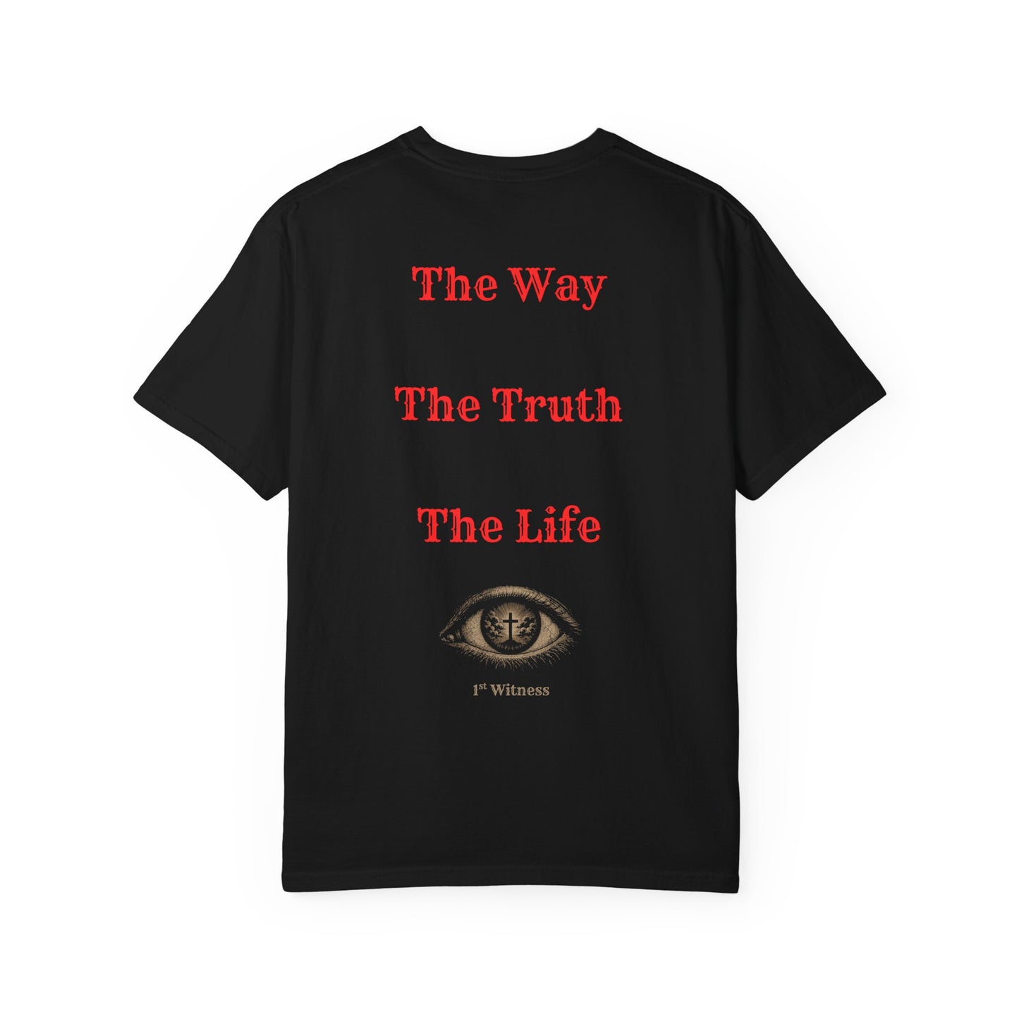 Jesus Christ, Son Of Man T-Shirt —  Christ Print with “The Way The Truth The Life” Back