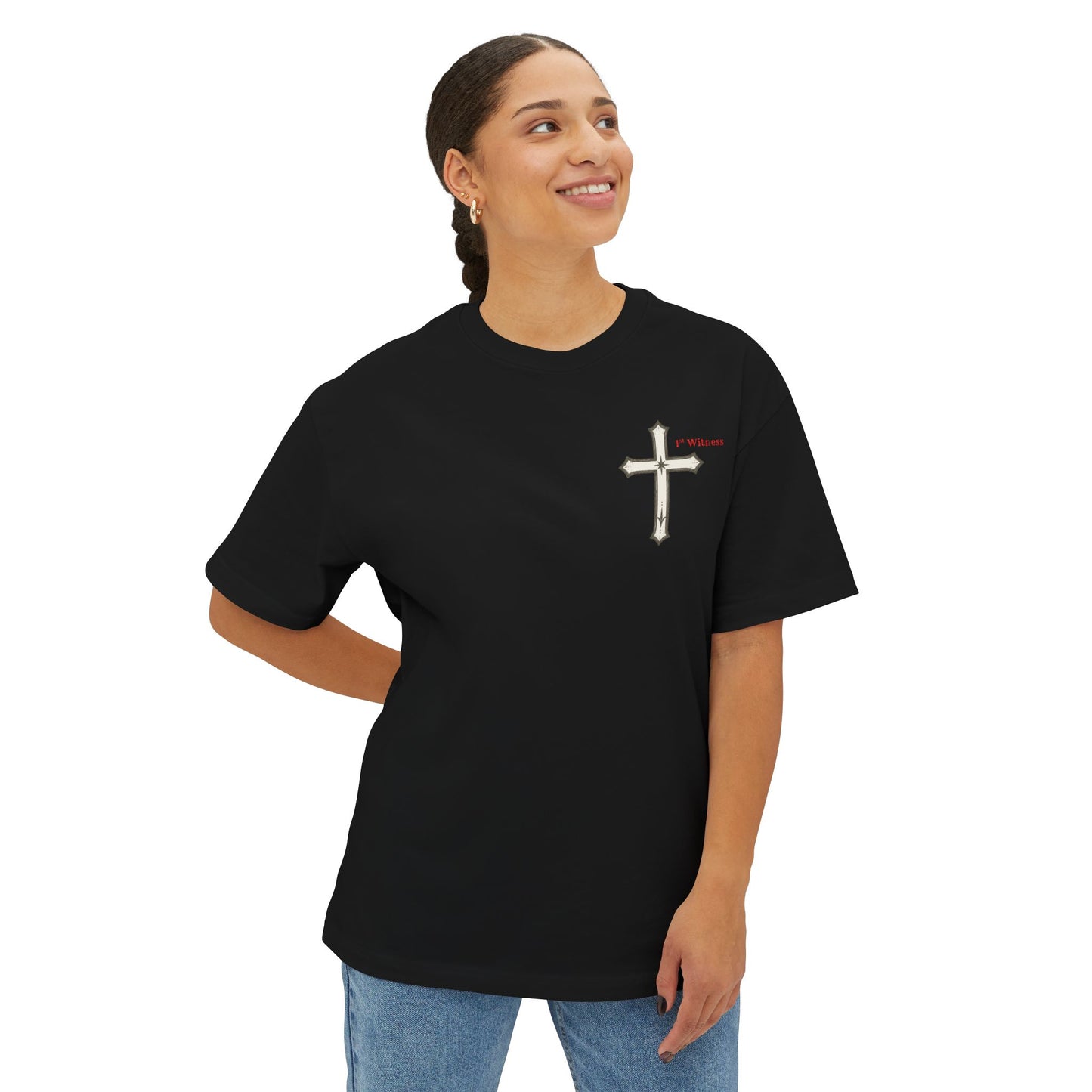 Jesus Prayer Tee — "Lord Jesus Christ, Son of God, Have Mercy On Me, A Sinner" Oversized T‑Shirt
