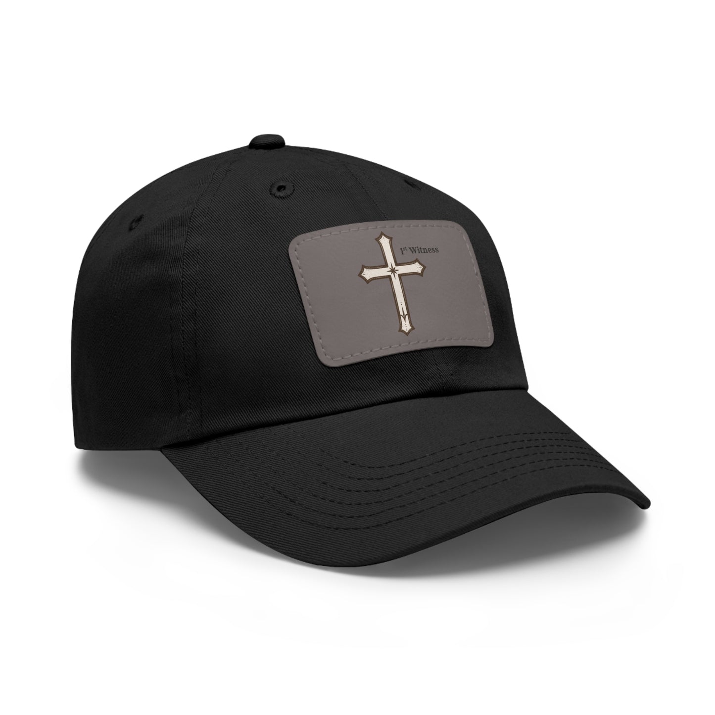 Leather Patch cross Hat — Cross Faith Baseball Cap