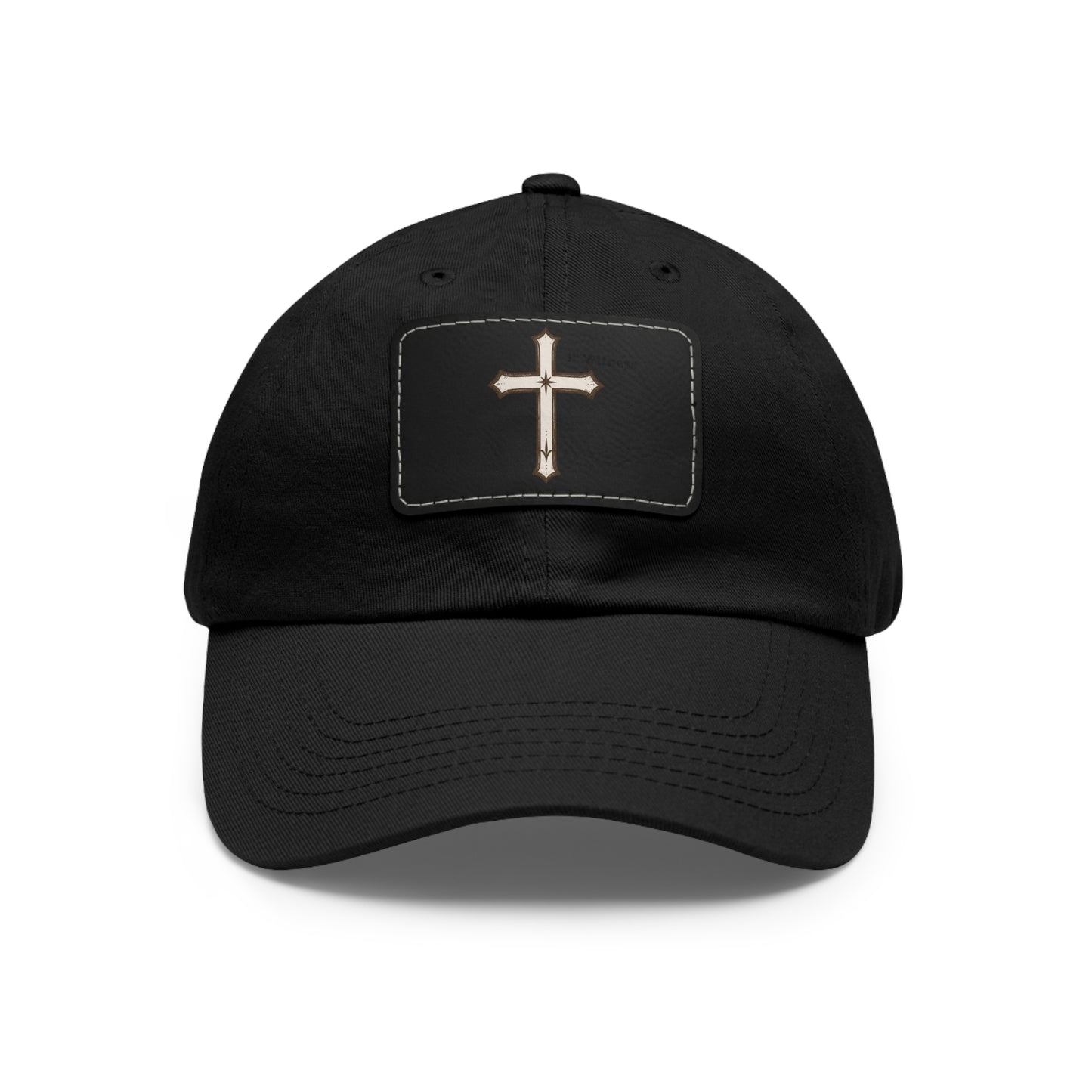 Leather Patch cross Hat — Cross Faith Baseball Cap