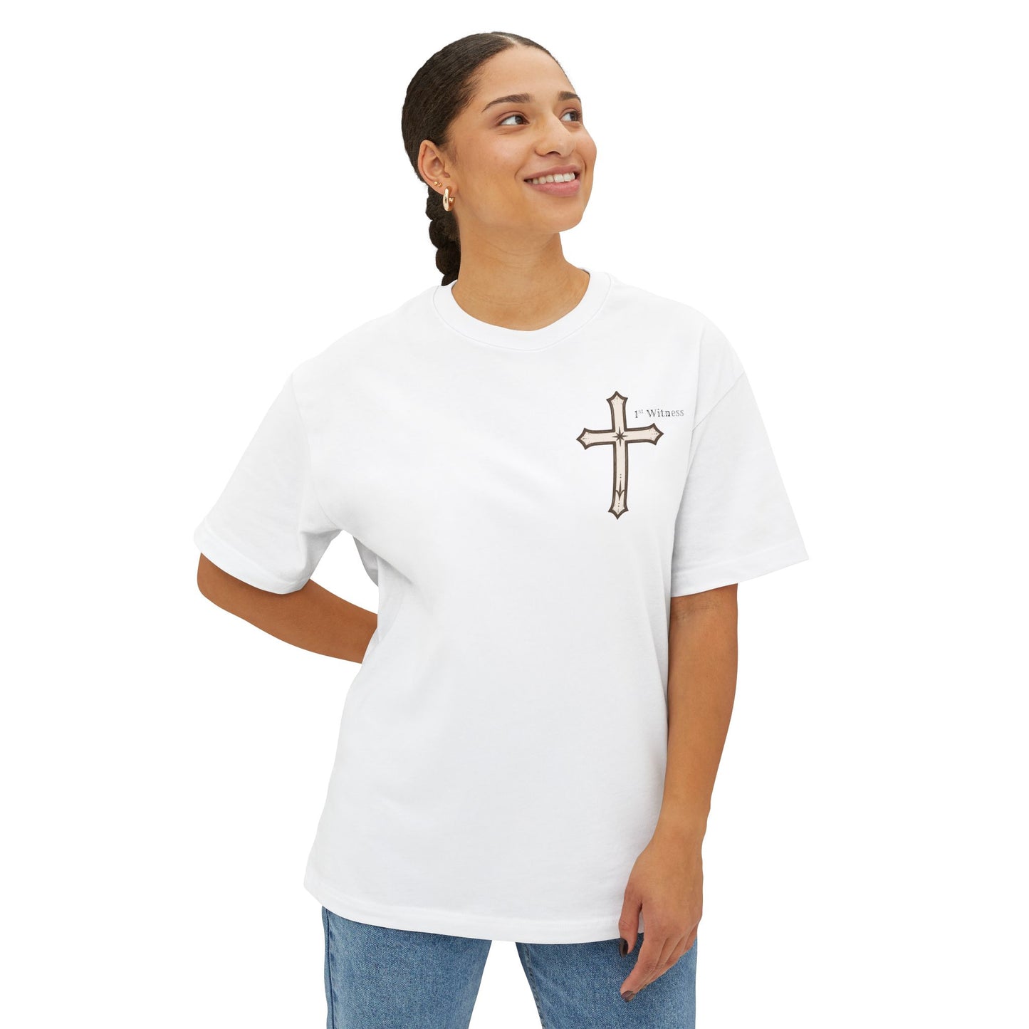 Jesus Prayer Tee — "Lord Jesus Christ, Son of God, Have Mercy on Me" Oversized Shirt