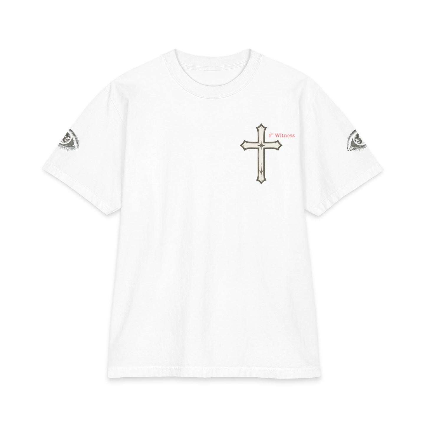 Cross T-Shirt — "1st Witness" Graphic Tee