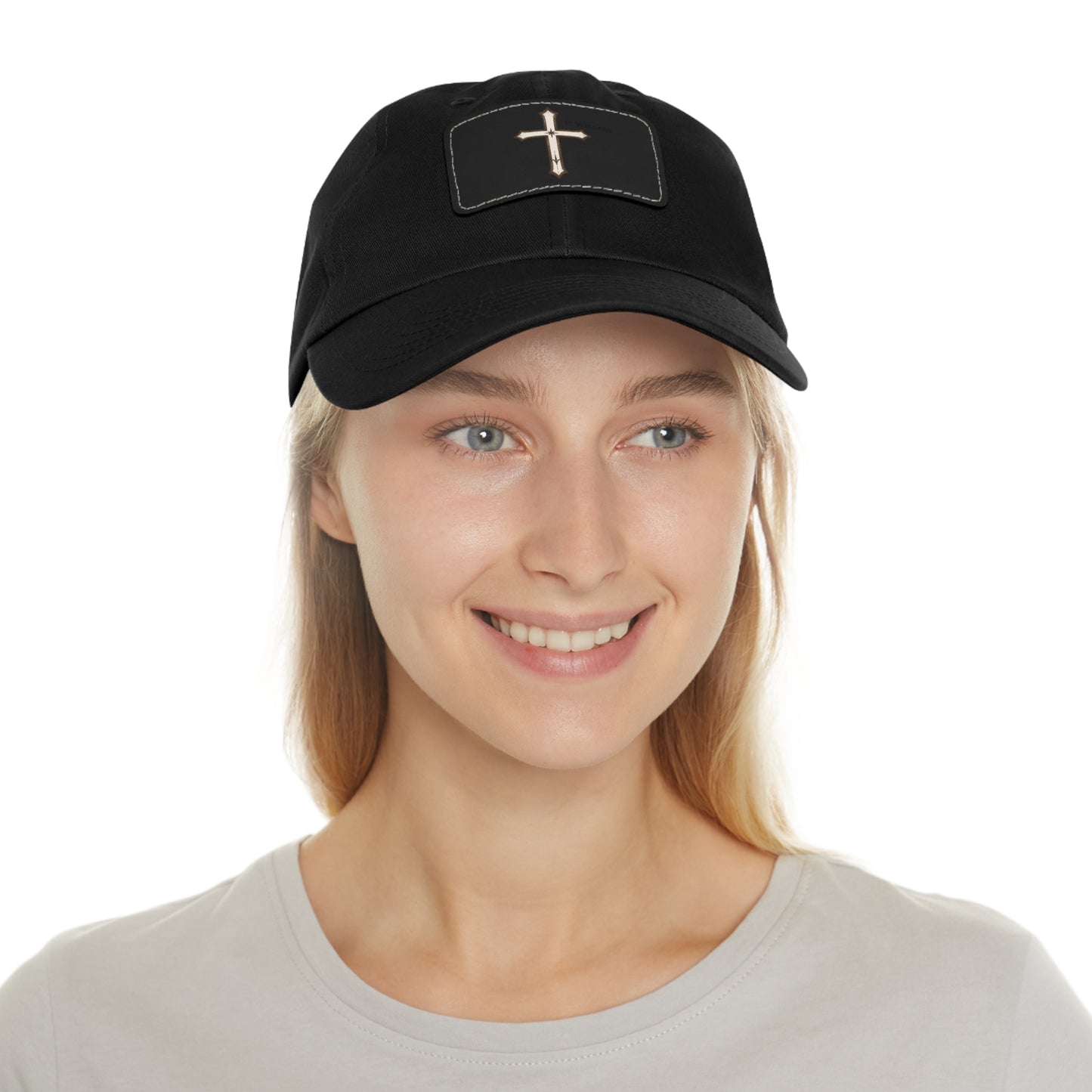 Leather Patch cross Hat — Cross Faith Baseball Cap