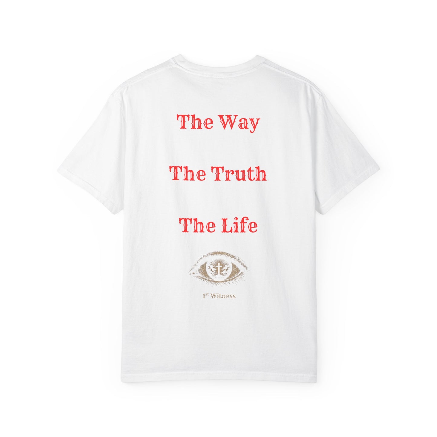 Jesus Christ, Son Of Man T-Shirt —  Christ Print with “The Way The Truth The Life” Back