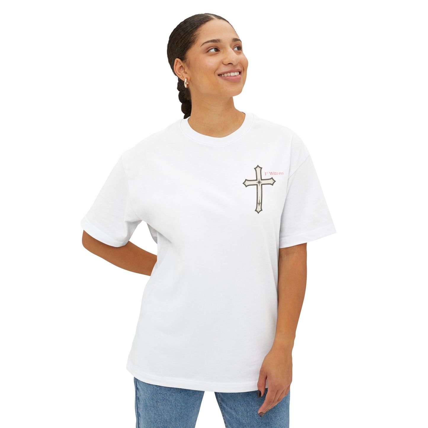 Jesus Prayer Tee — "Lord Jesus Christ, Son of God, Have Mercy On Me, A Sinner" Oversized T‑Shirt