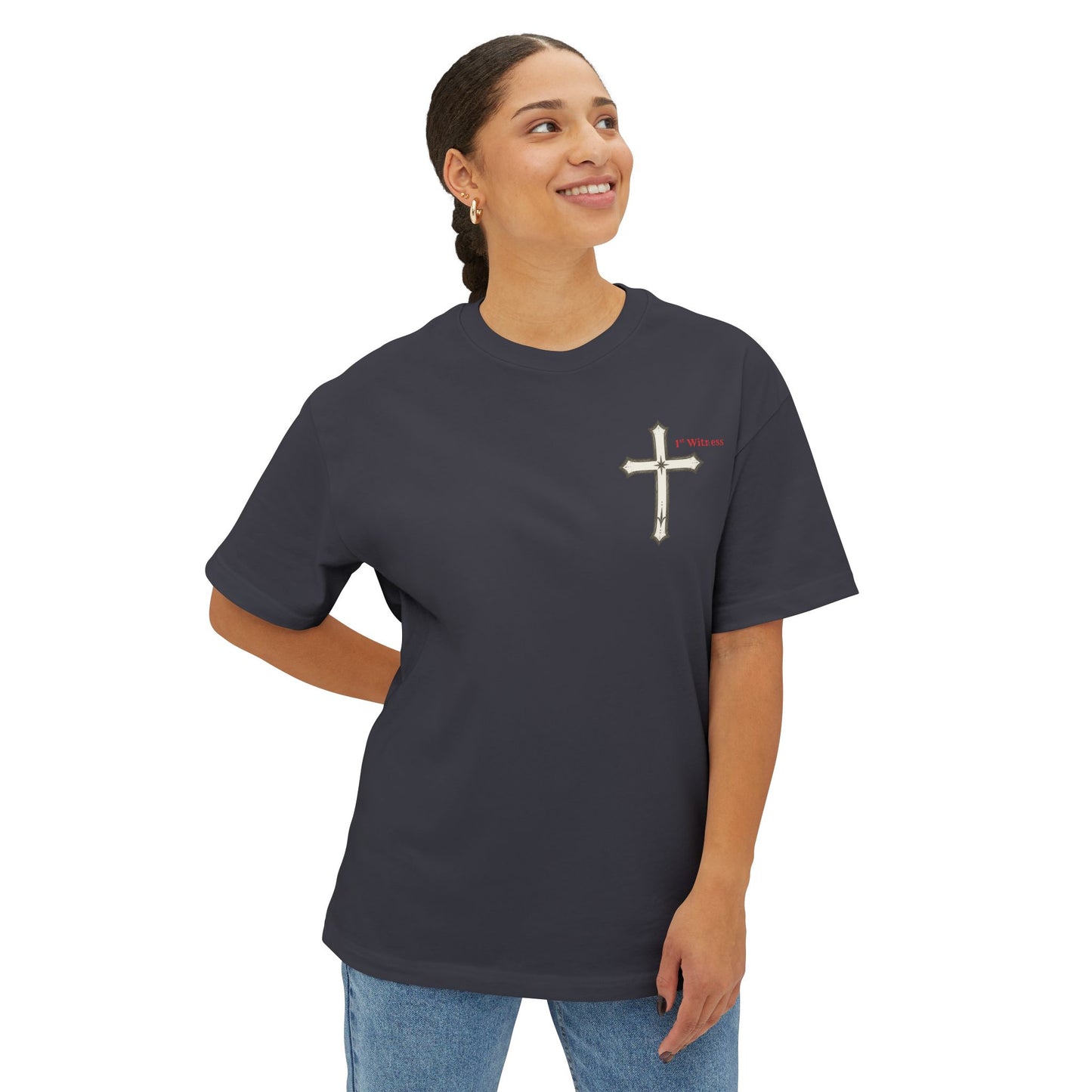 Jesus Prayer Tee — "Lord Jesus Christ, Son of God, Have Mercy On Me, A Sinner" Oversized T‑Shirt