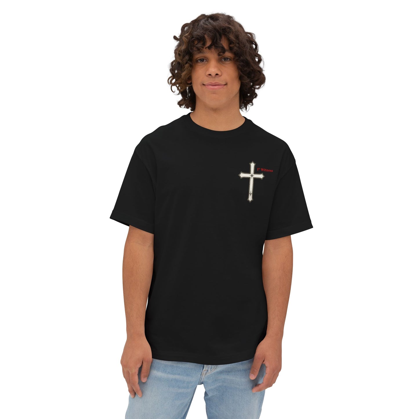 Jesus Prayer Tee — "Lord Jesus Christ, Son of God, Have Mercy On Me, A Sinner" Oversized T‑Shirt