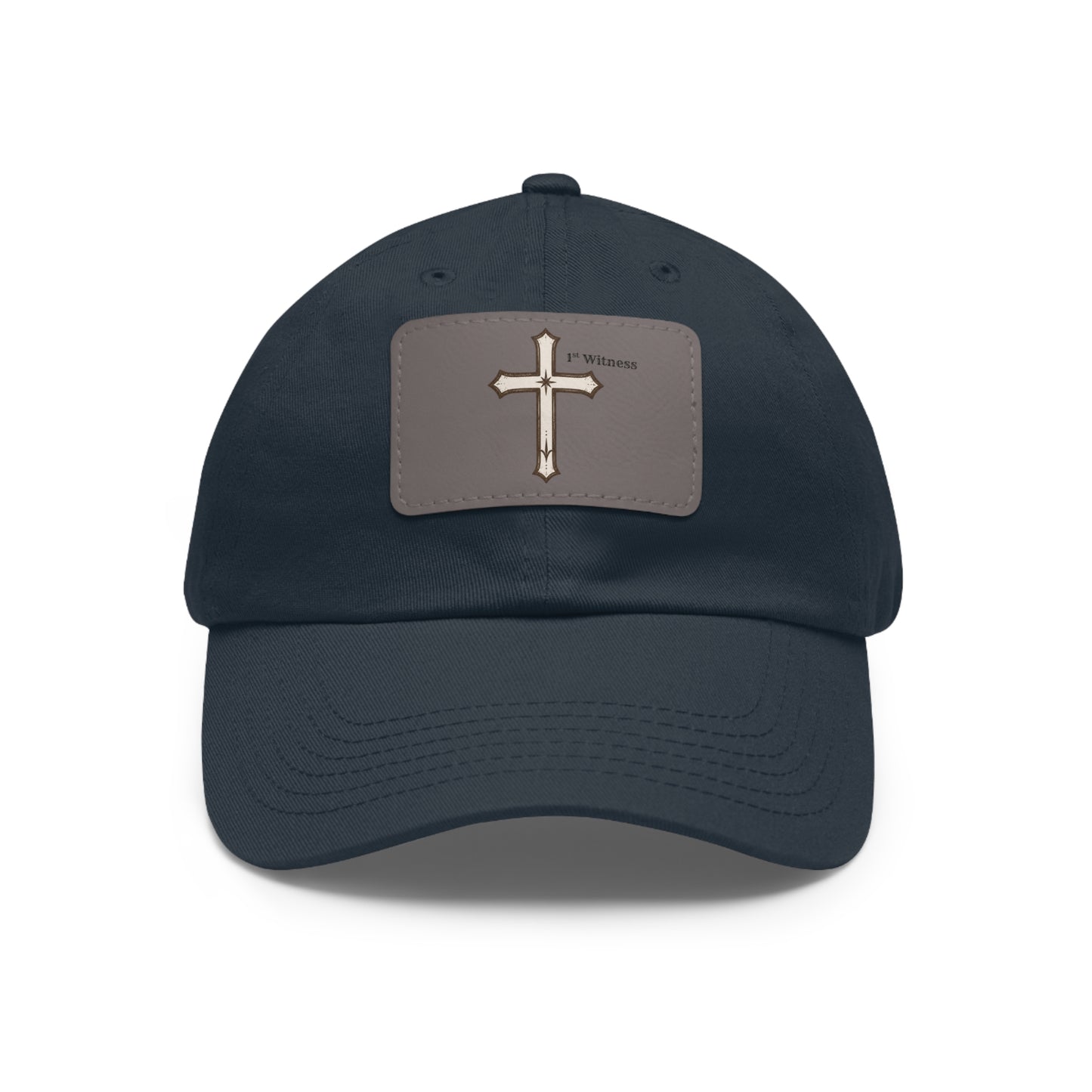 Leather Patch cross Hat — Cross Faith Baseball Cap