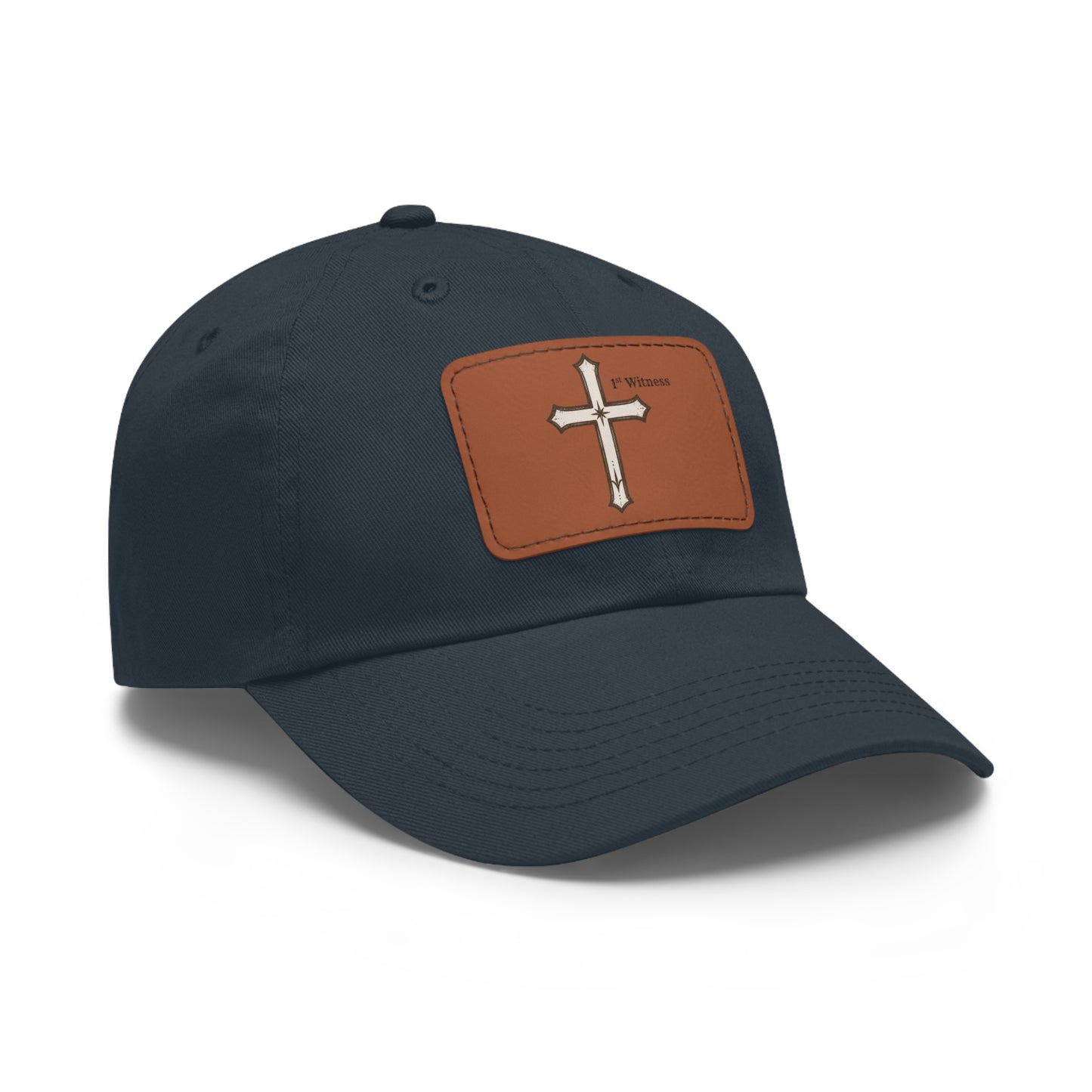 Leather Patch cross Hat — Cross Faith Baseball Cap