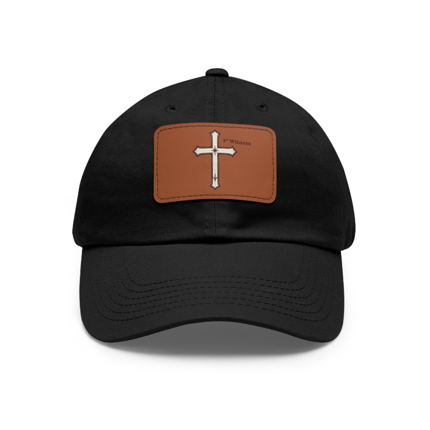 Leather Patch cross Hat — Cross Faith Baseball Cap