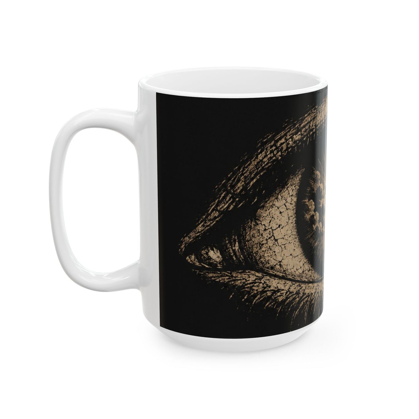 Witness Mug — Vintage Eye Design Christian Ceramic Coffee Cup (11oz, 15oz)