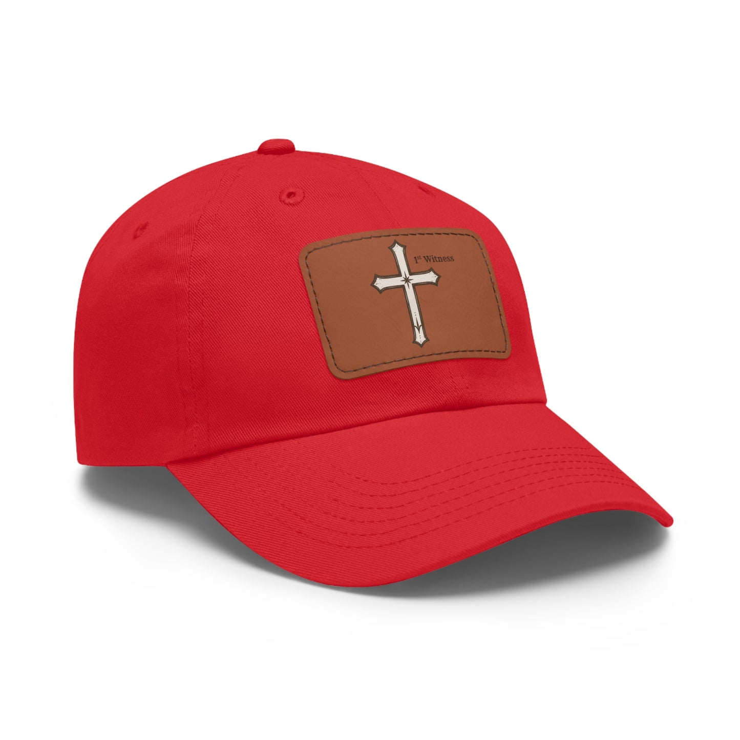 Leather Patch cross Hat — Cross Faith Baseball Cap