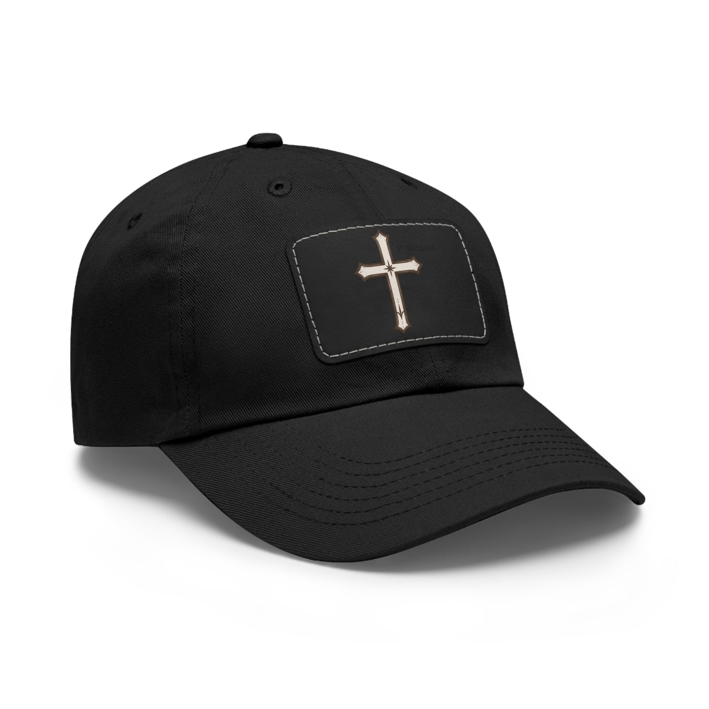 Leather Patch cross Hat — Cross Faith Baseball Cap